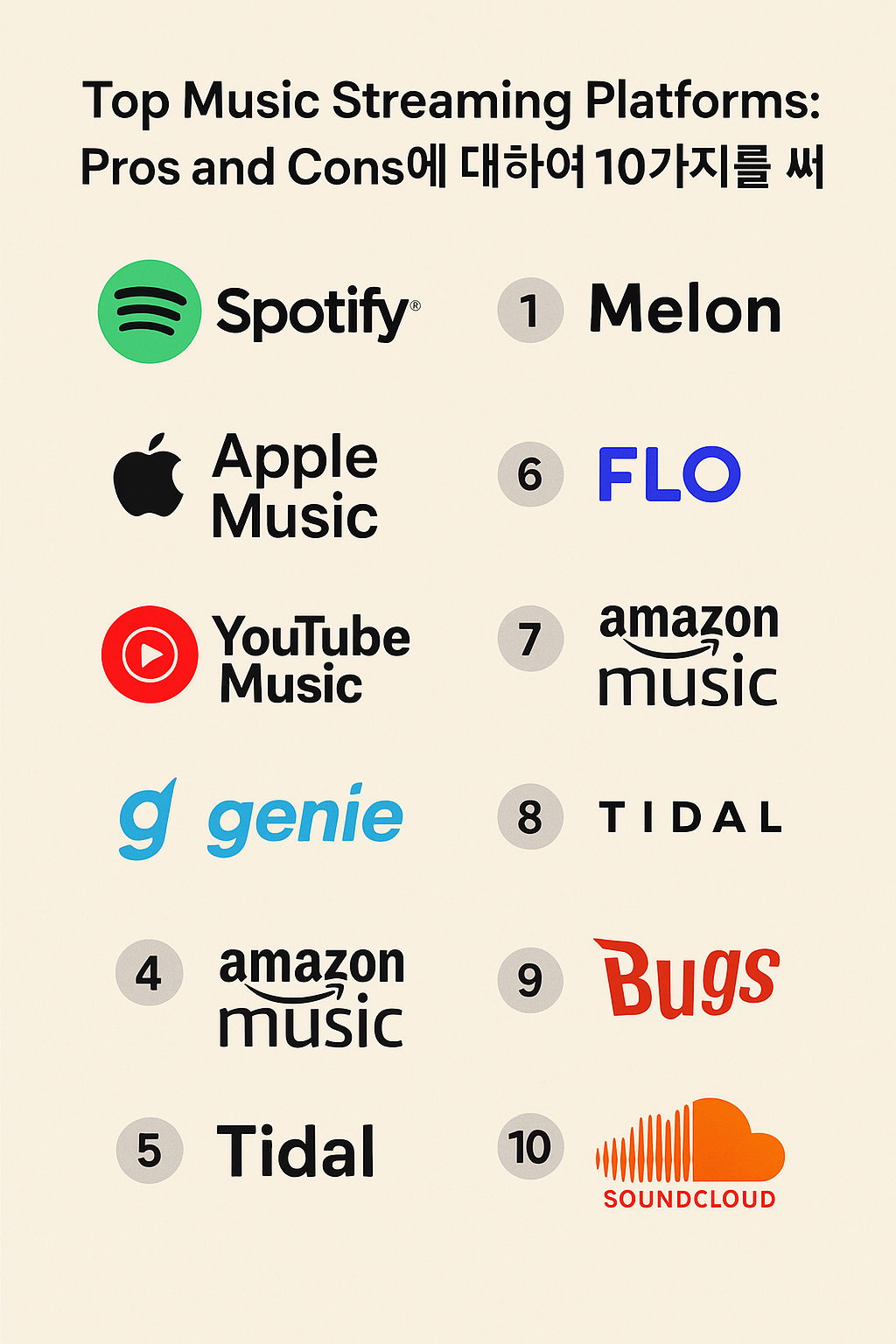 2025년 최신 음악 스트리밍 서비스 추천 & 비교분석 - music is my life